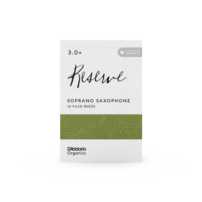 Organic Reserve Soprano Saxophone Reeds - Individually-Sealed, 10-Pack