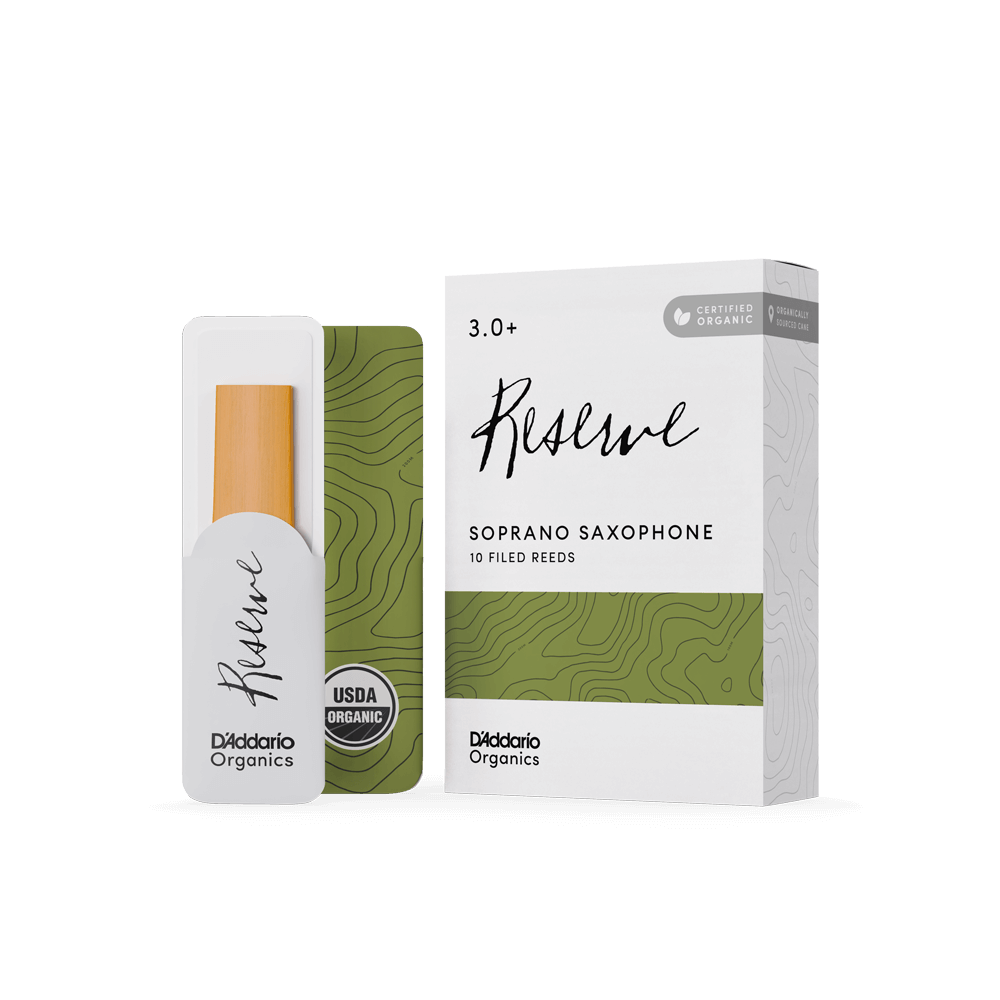 Organic Reserve Soprano Saxophone Reeds - Individually-Sealed, 10-Pack