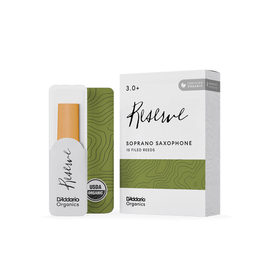 Organic Reserve Soprano Saxophone Reeds - Individually-Sealed, 10-Pack