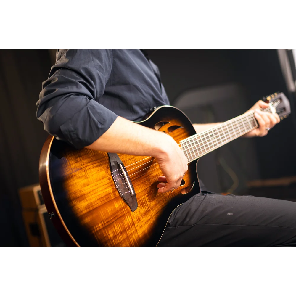 Ortega Tour Player Series Full Size Guitar  Solid Okoume/ Acacia Burst