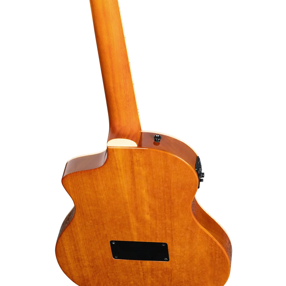 ORTEGA Tour Player Series Full Size Guitar Solid Okoume/ Flamed Maple Blue