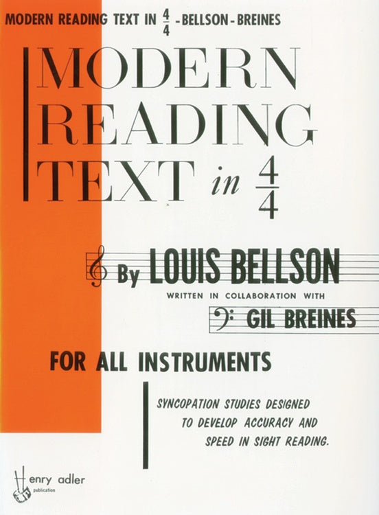 Modern Reading Text in 4/4 By Louis Bellson and Gil Breines