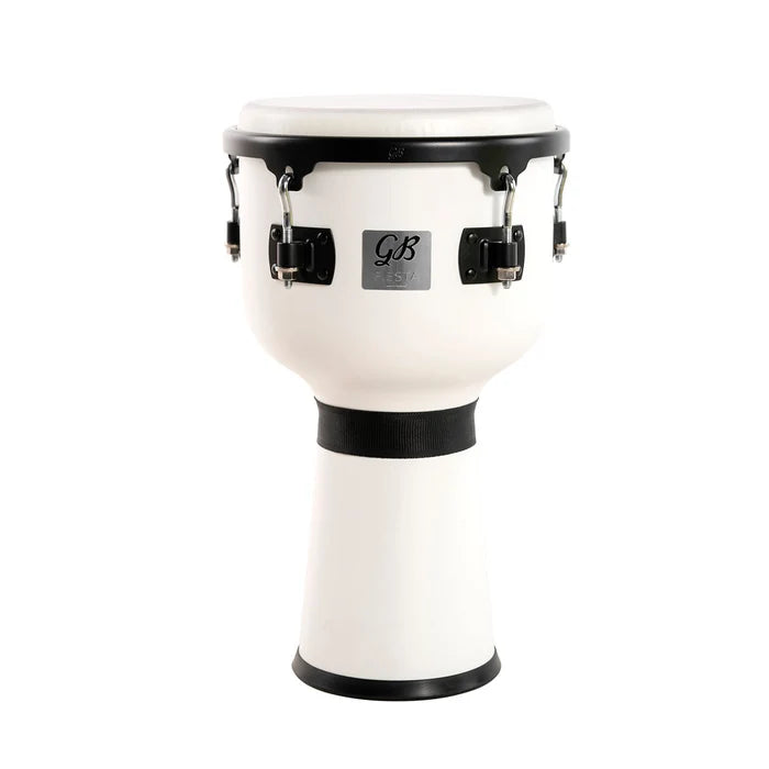 Gon Bops Fiesta Djembe - 10" x 19" - White Magic