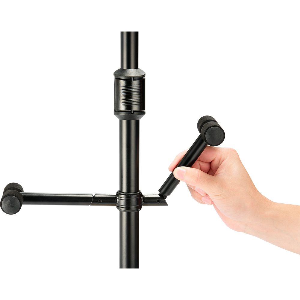 Hercules Stands GS422B PLUS Dual Guitar Stand with Auto Grip System and Foldable Yoke