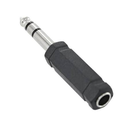 1/4 Female - 1/4 Male Stereo Plug