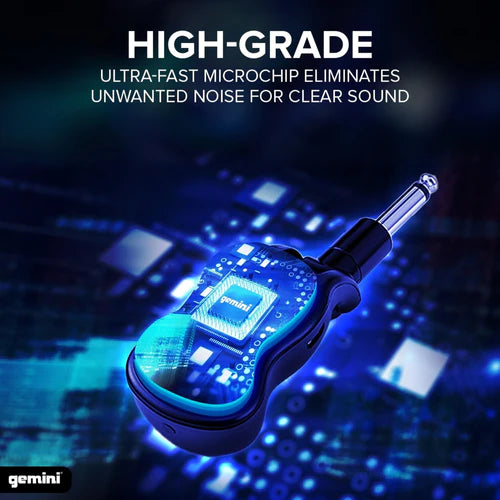 Gemini GMU-G100 Rechargeable UHF Wireless Guitar System