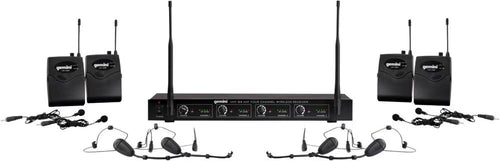 Gemini UHF-04HL Wireless Microphone System - Multi-Frequency