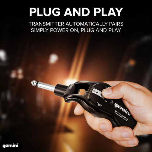 Gemini GMU-G100 Rechargeable UHF Wireless Guitar System