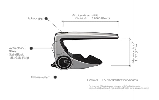 G7th Performance 2 Classical Guitar Capo