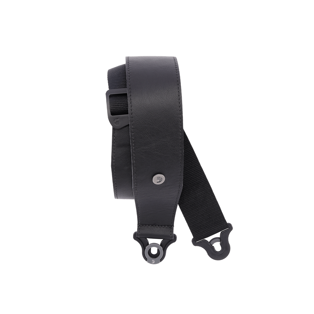 D'addario Comfort Leather Auto Lock Guitar Strap, 2.5"