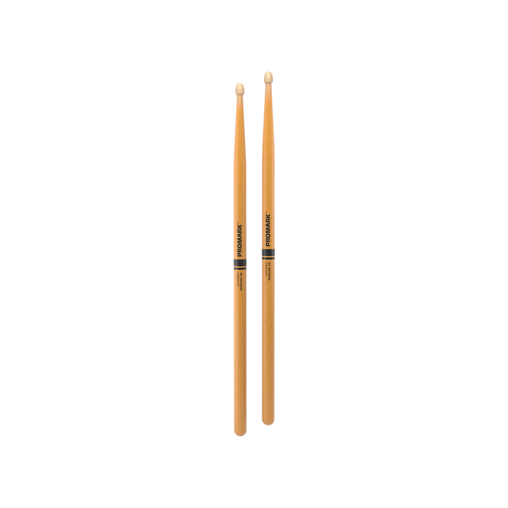 Promark Rebound 2B ActiveGrip Clear Hickory Acorn Wood Tip Drumsticks