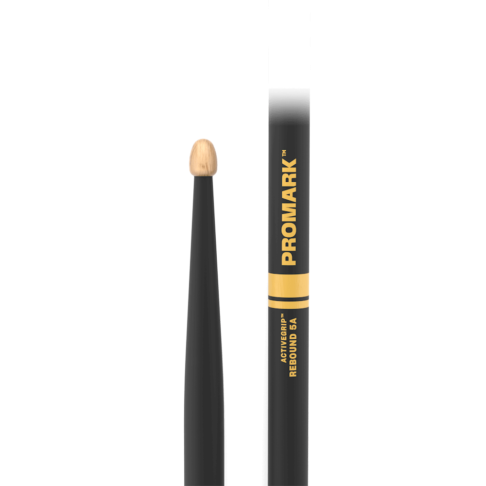 Promark Rebound R5AAG 5A ActiveGrip Acorn Tip Drumsticks