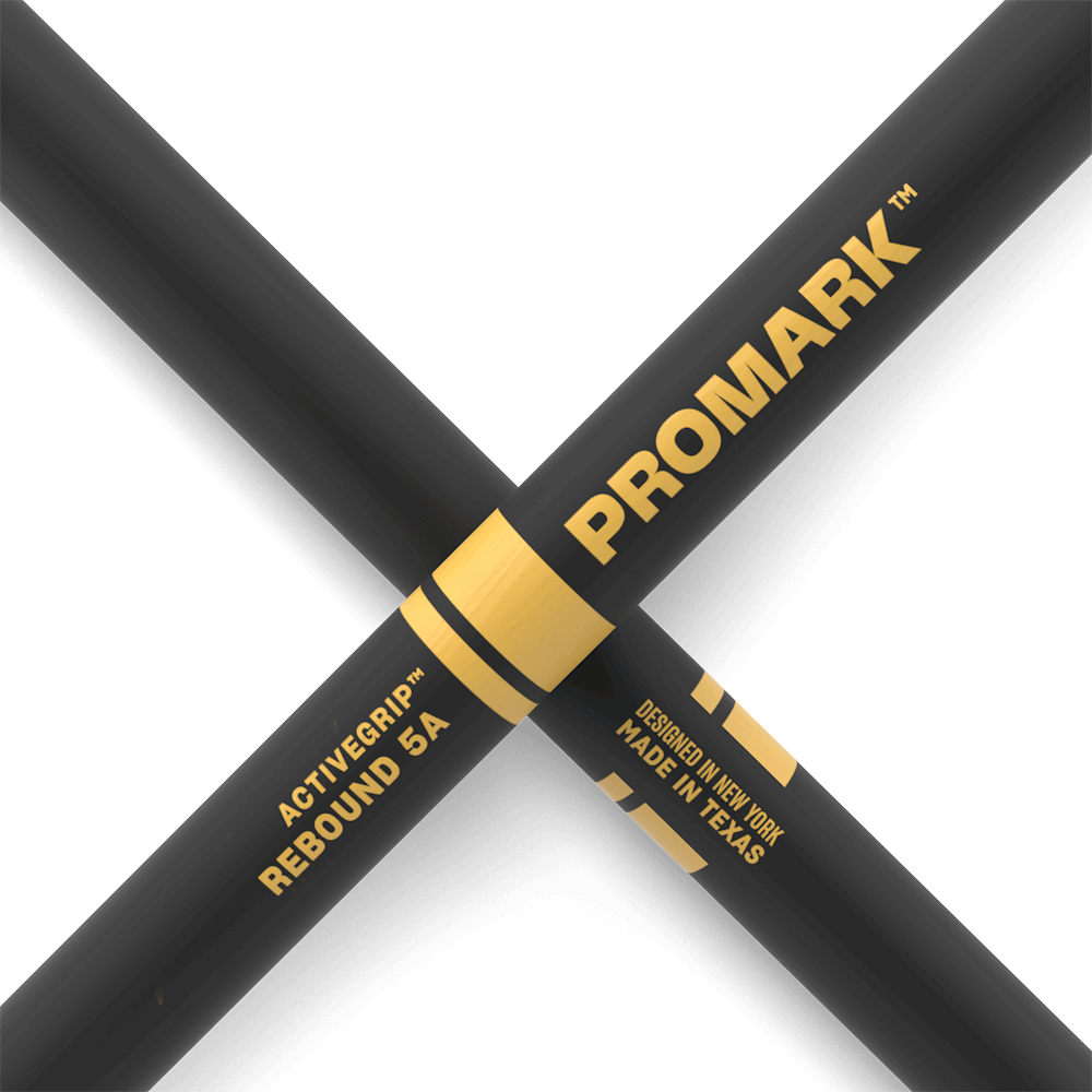 Promark Rebound R5AAG 5A ActiveGrip Acorn Tip Drumsticks