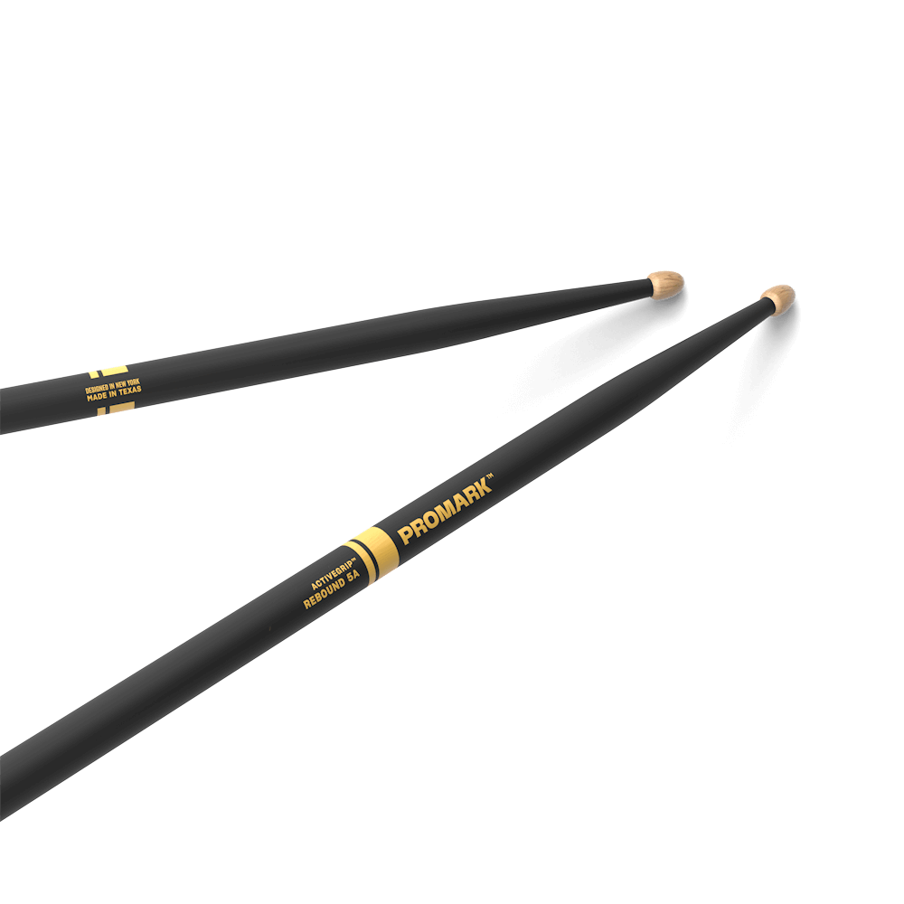 Promark Rebound R5AAG 5A ActiveGrip Acorn Tip Drumsticks