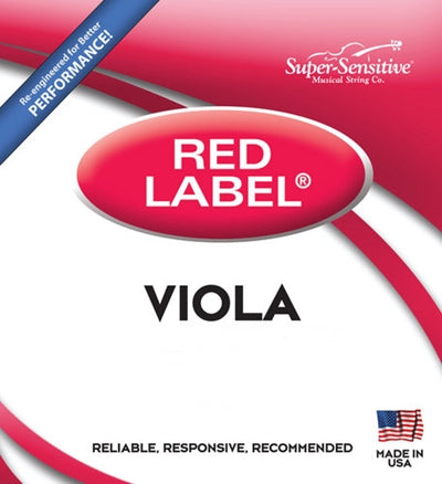 Super-Sensitive Red Label Viola - Single Strings - Medium Gauge 15-16.5
