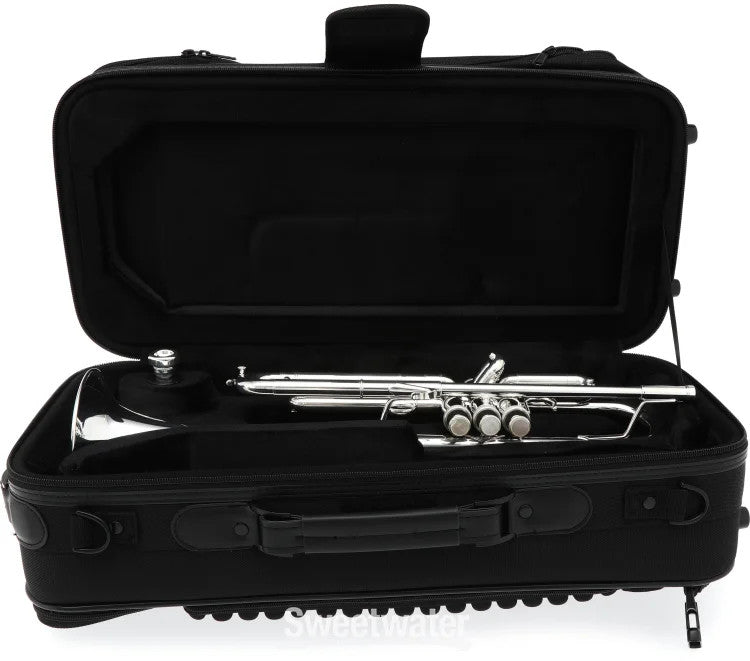 S.E. Shires TRQ10RS Q Series Professional Bb Trumpet - Reverse Leadpipe - Silver