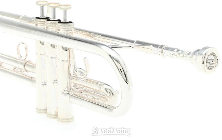 S.E. Shires TRQ10RS Q Series Professional Bb Trumpet - Reverse Leadpipe - Silver
