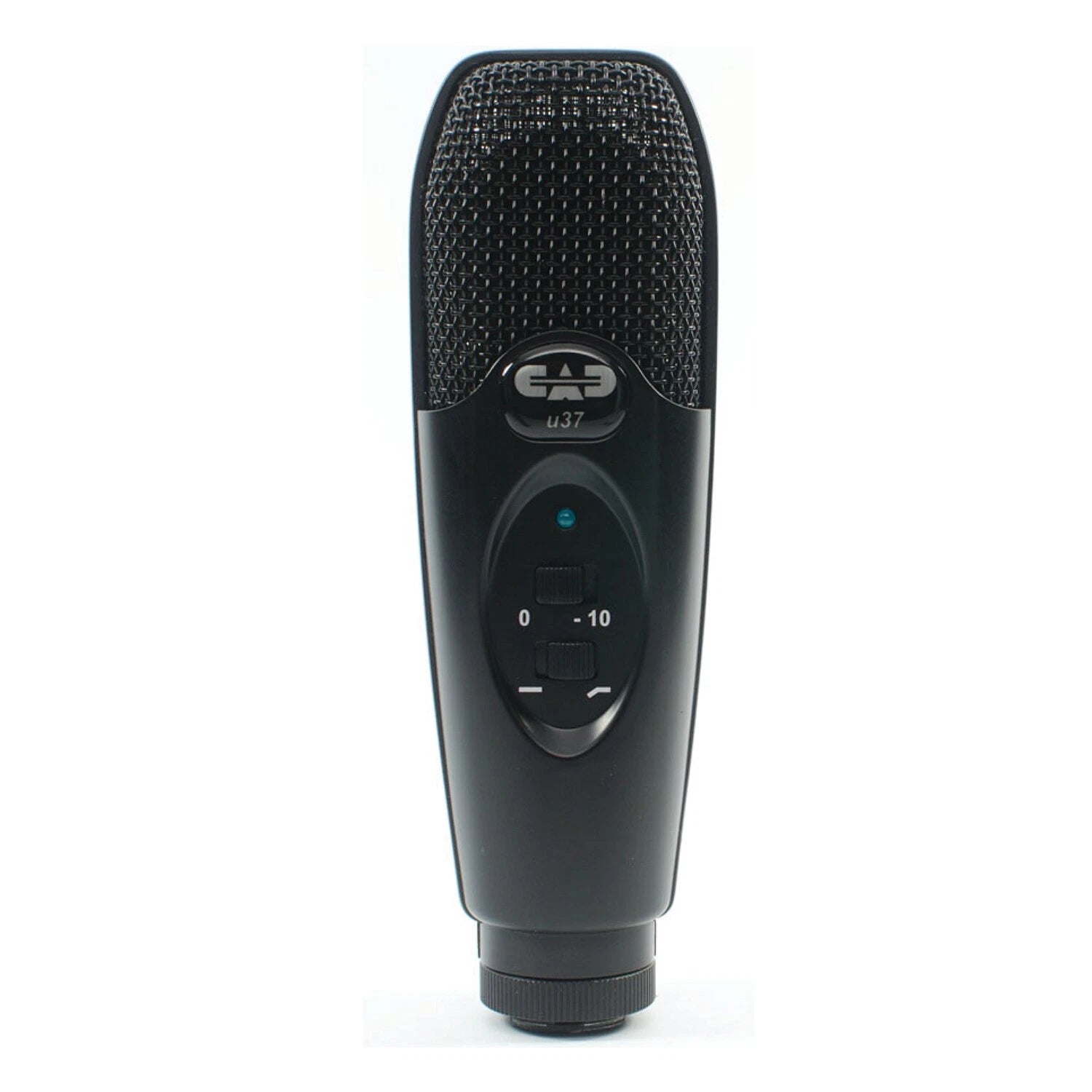 CAD Audio U37 USB Large Diaphragm Cardioid Condenser Microphone, Stand 10’ Cab