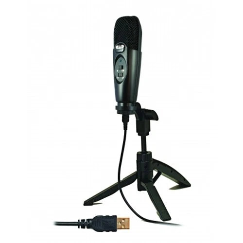 CAD Audio U37 USB Large Diaphragm Cardioid Condenser Microphone, Stand 10’ Cab